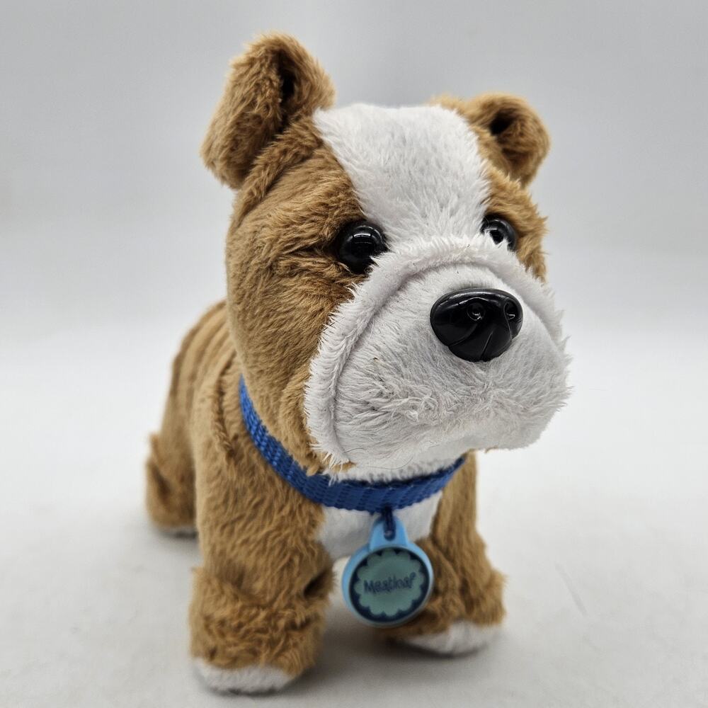 Retired American Girl Pet Dog MEATLOAF The Bulldog Tan/White 2012 F0850